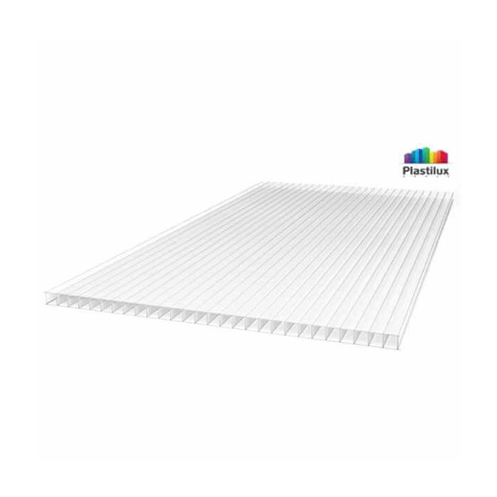 Сотовый поликарбонат 8 мм ULTRAMARIN прозрачный 2100х6000 мм