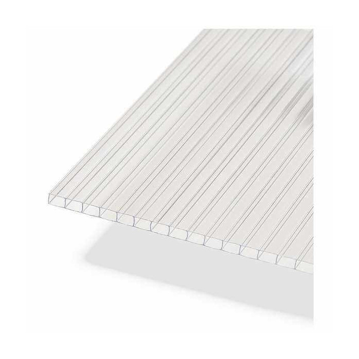 Сотовый поликарбонат 20 мм Карбогласс премиум прозрачный 2100х6000 мм