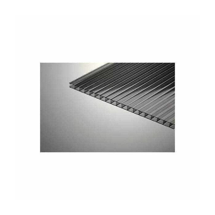 Сотовый поликарбонат 4 мм КОЛИБРИ серый 2100х6000 мм